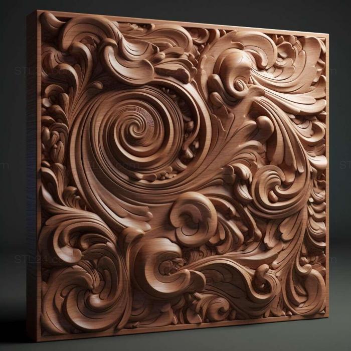 Patterns and decorations (stl smooth 2, PATTERN_194) 3D models for cnc
